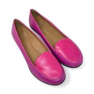 Dansko Nastacia Nappa Leather Loafers in Pink